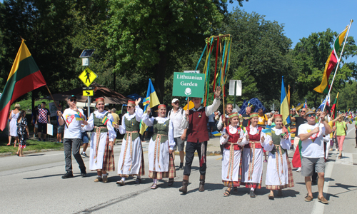 Lithuanian Cultural Garden in Parade of Flags